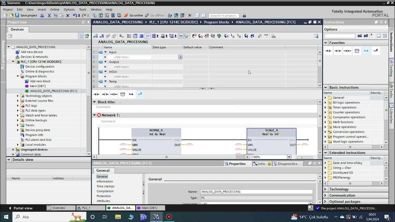 TIA Portal Analog Data Processing Tutorial - YouTube