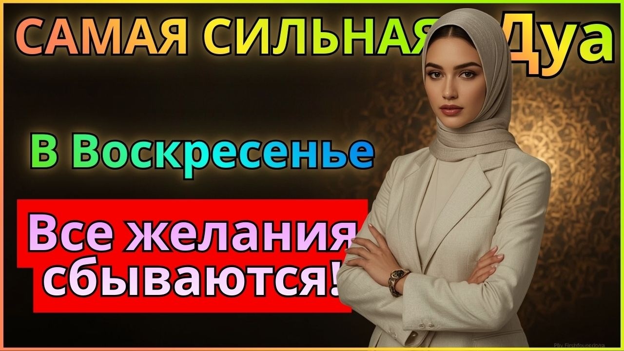 ♥ Дуа в ВОСКРЕСЕНЬЕ Все желания сбываются! #дуа