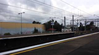 V SET V36 racing past clyde station