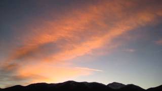 Sunset Colors Over Collegiate Peaks 12/26/13