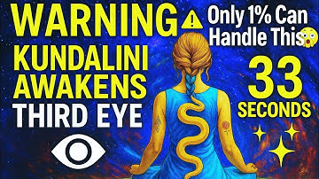 33-Second Kundalini Activation to Open Your Third Eye | Feel the Pineal Gland Vibration