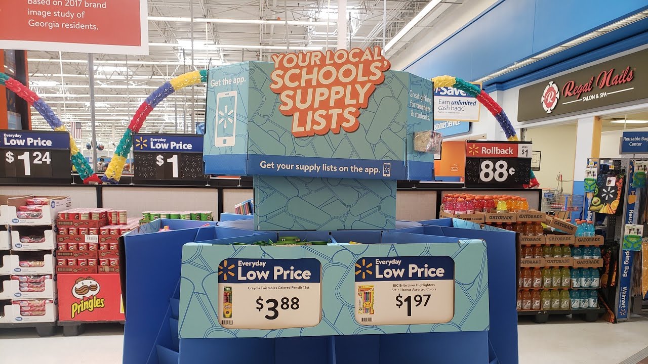 WALMART BACK TO SCHOOL SHOP WITH ME 2019
