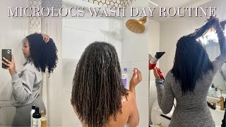 WASH DAY ROUTINE | DIY Microlocs