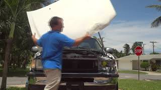 How to replace the hood on a 1997 F-150 97-04 and some expedition