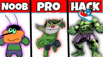 ☠️ NOOB vs PRO vs HACKER | Muscle Rush Smash Running Game With Oggy and Jack Gameplay