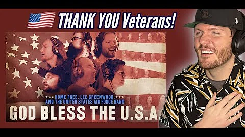 HOME FREE Reaction - GOD BLESS THE USA Home Free, Lee Greenwood, US Air Force Band REACTION - VETS❤️