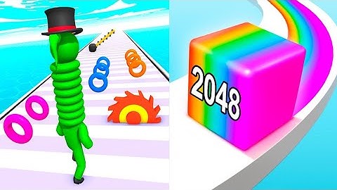 Jelly Run 2048 VS Long Neck Run - All Levels SpeedRun Gameplay Android iOS Ep1