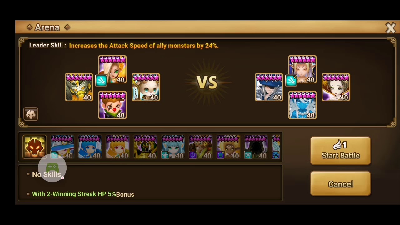 Summoner war Dova in action