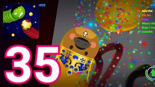 Snaky.io-(Gameplay 35)-Encierro A Todas Las Serpientes Juntas screenshot 4