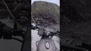 Sach pass trail extreme water crossing RE classic #bullet #offroad #mountains #river