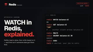 Redis WATCH Explained: Optimistic Locking Without a Single Lock