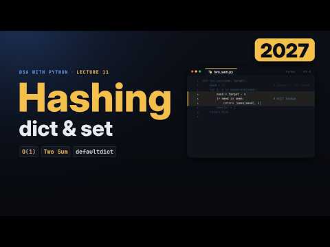 Hash Maps and Sets in Python (2027): How Hashing Works, Two Sum and Group Anagrams