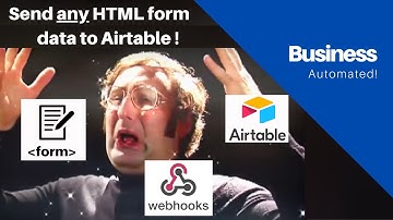 Mind blown! Send data from ANY HTML form to Airtable with the new webhook automation trigger.