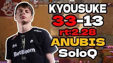 🔥kyousuke (33-13) rt:2.28 SoloQ l EU FACEIT RANKED (anubis) | #cs2 #pov