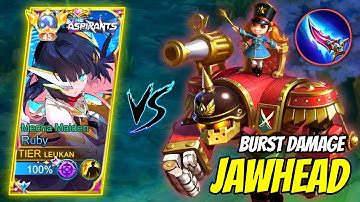 RUBY LIFESTEAL BUILD VS BURST DAMAGE JAWHEAD!🔥RUBY BEST BUILD 2023