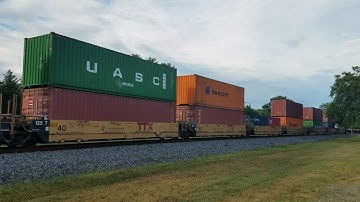 NS 237 Intermodal Taylors, SC w/SD40-2 leader and a SD70 standard cab trailing 2nd