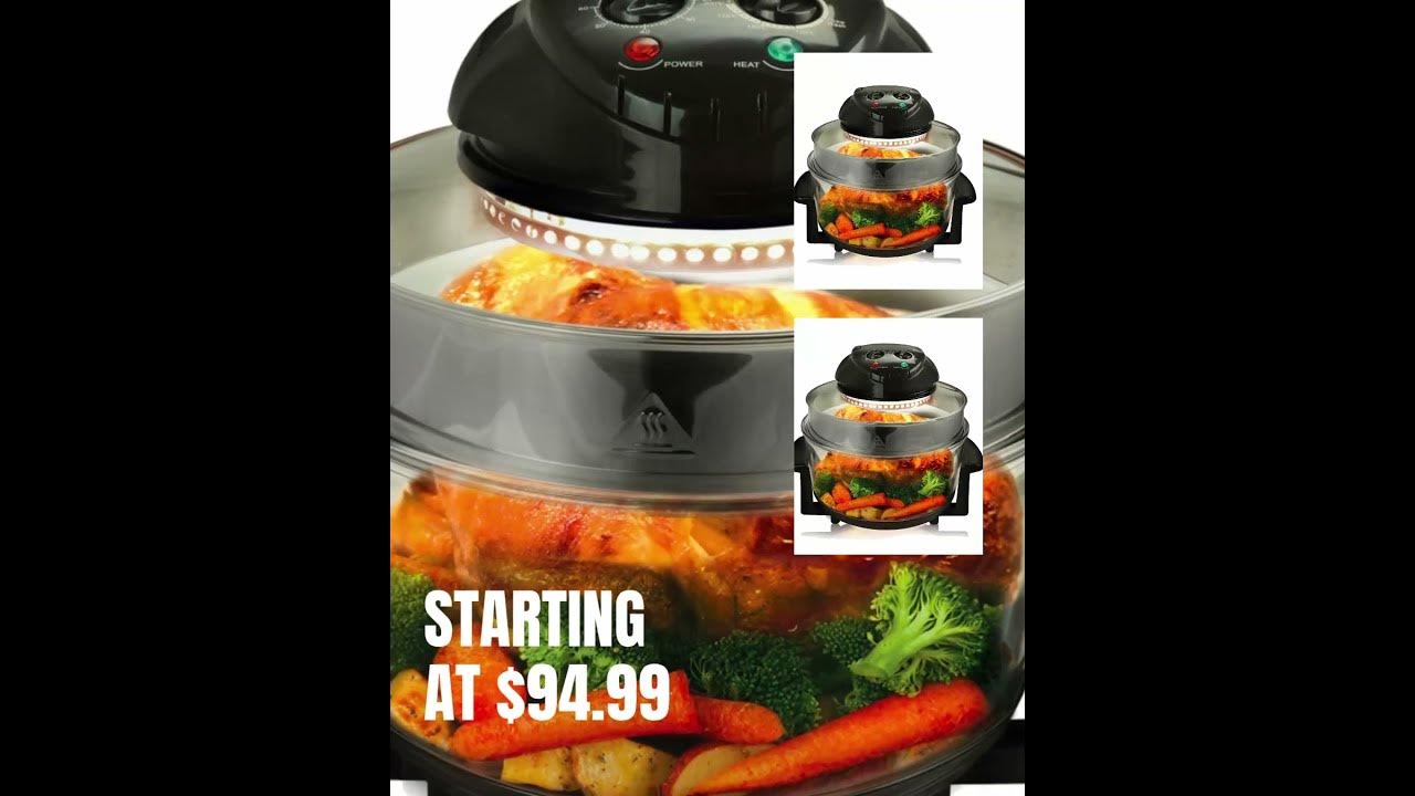 MegaChef Multipurpose Countertop Halogen Oven Air Fryer/Rotisserie