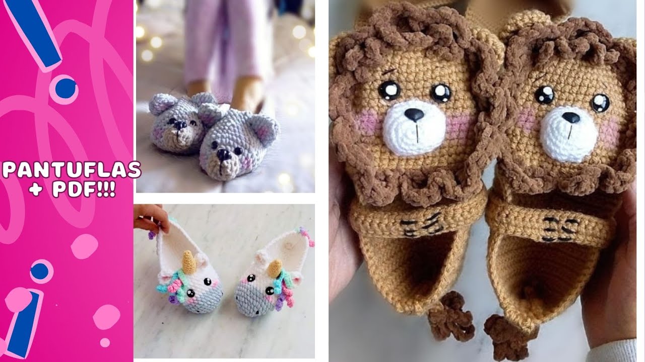 Patrón de crochet de pantuflas y patucos cuadrados de abuela