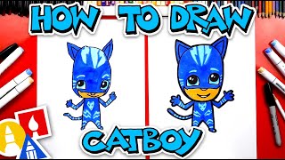 How To Draw Catboy From PJ Masks