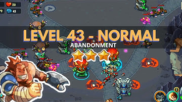 King of Defense: Level 43 NORMAL / ABANDONMENT / with basic heroes