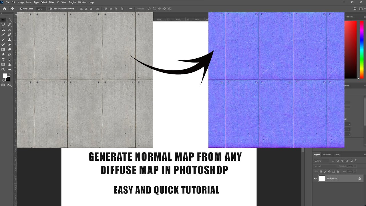 Make Normal Map From A Diffuse Map In Photoshop YouTube make-normal-map-from-a-diffuse-map-in-photoshop-youtube