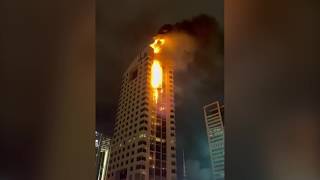 Fire Engulfs Kuwaiti Government Building After Drone Attack