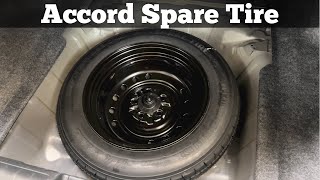 2018 - 2022 Honda Accord Spare Tire Location