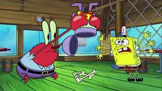 Mr. Krabs thinks a customer is Plankton