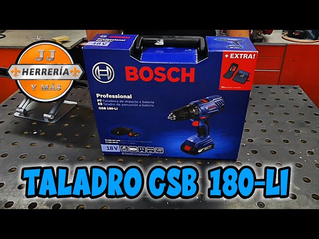 TALADRO PERCUTOR INALAMBRICO BOSCH GSB 180 + 2 BATERIAS