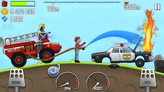 Hill Climb Racing Police Car vs Extreme Hills 🚔 Android Gameplay screenshot 3