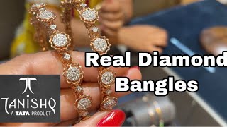 Tanishq Real Diamond Bangle Designs With Pricediamond Banglesdeeyatanishq Vadodara