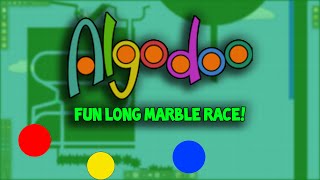 Algodoo: Fun Long Marble Race!
