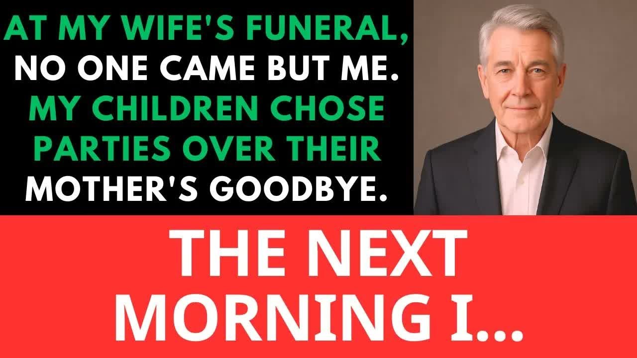 At My Wife’s Funeral, No One Came But Me  My Children Chose Parties Over Their Mother’s Goodby