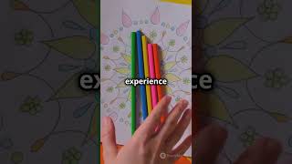 Serenity in Bloom: A Nature-Inspired Adult Coloring Journey #shorts #coloringbook #mindfulness