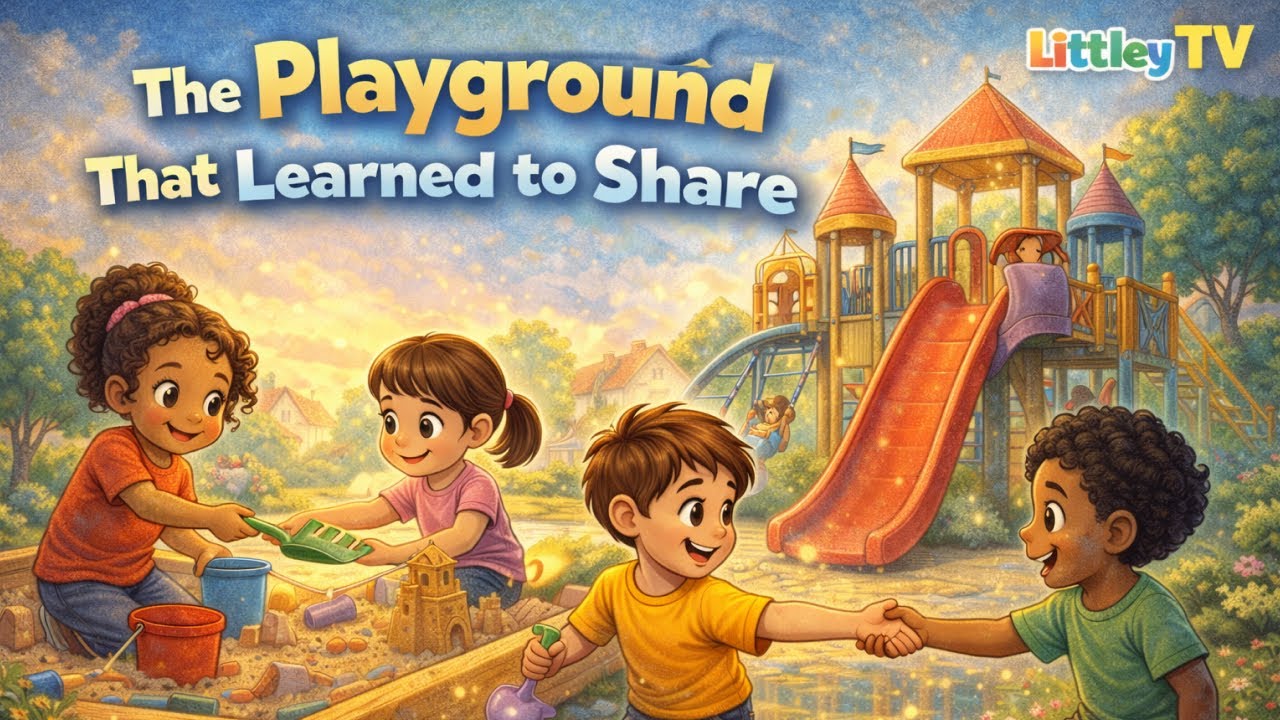 The Playground That Learned to Share | Kids Story About Sharing & Cooperation | LittleyTV