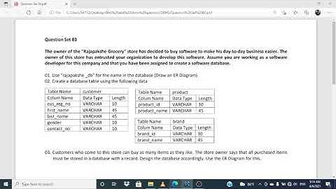 Create Databass and EER diagrams relationship