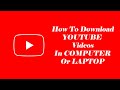 How To Download Youtube Videos Laptop | How To Download YouTube Video In PC |in Hindi Urdu |Day Tech