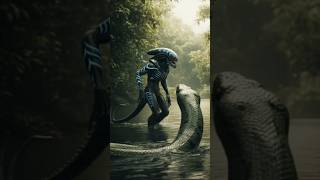Alien Va Anaconda  dreamscreenai ai aiart shortsfeed 