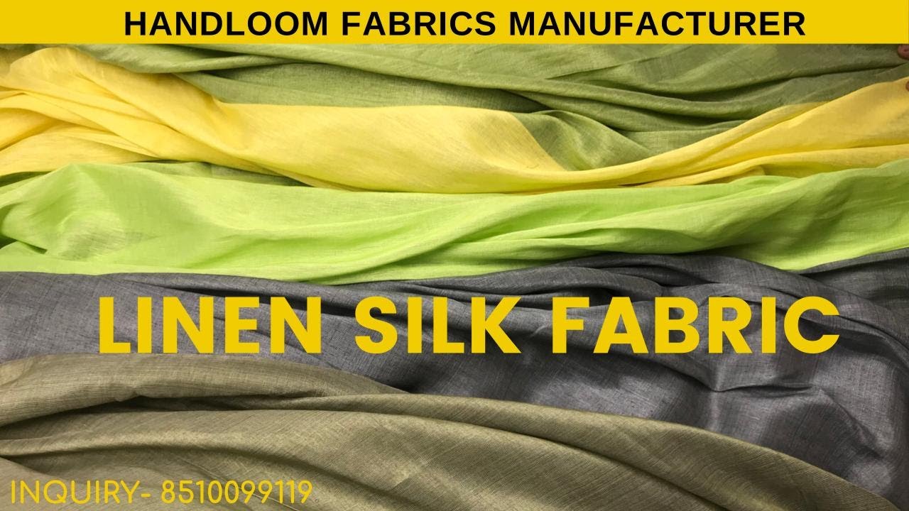 100% Pure Linen Silk Fabric || Miraal Textile ||