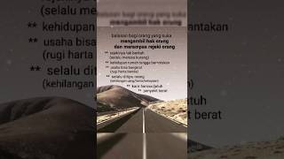 Balasan bagi orang yang suka mengambil hak orang lain dan merampas rezekinya #shorts