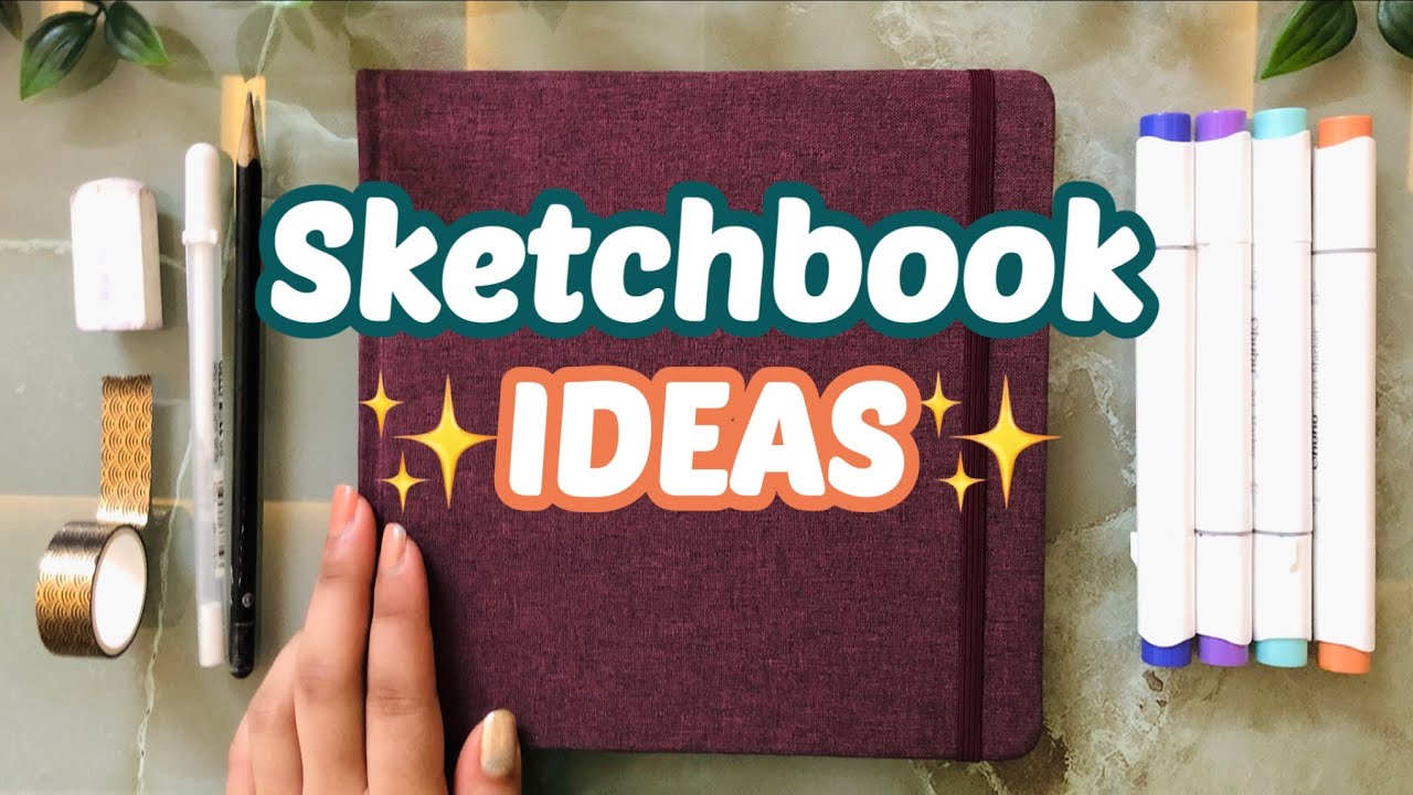 🦋5 CREATIVE IDEAS to fill your SKETCHBOOK 😉🎨 - YouTube