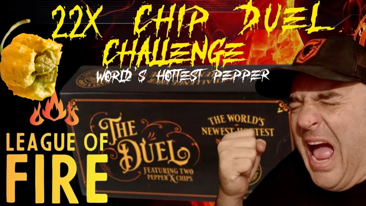 Pepper X Challenge x22 World's Hottest Pepper Duel Chip Challenge