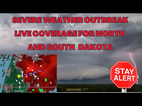 Severe Weather Outbreak LIVE Coverage for North and South Dakota 6/24/22