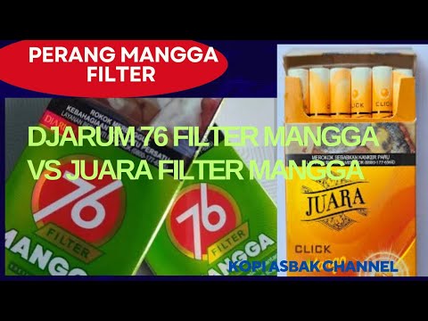 Epic Mango-Flavored Cigarette Filter Duel: Juara vs. Djarum 76 #DJARUM #INDONESIANCIGARETTES