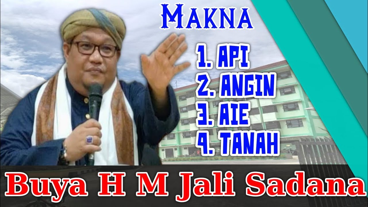 BUYA • H • M •JALI • SADANA • TK•SINARO MANGKUTO • MAKNA • API • AIE • ANGIN • TANAH•KAJIAN TARIQOT•