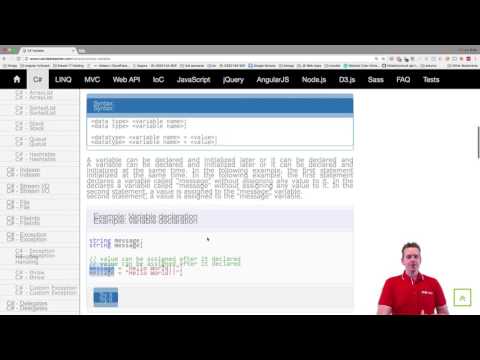 C# Basics with  NET Core | S1P34 | A great site where you can get C# basics help | Where to get info