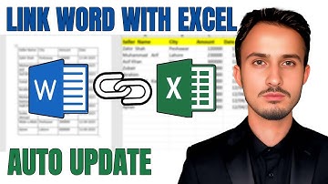 How to Link Word with Excel | Ms word and Excel tutorial 