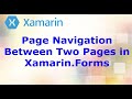 Page Navigation Between Two Pages in Xamarin Forms (Visual Studio 2019)