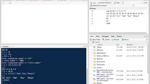 Introduction to R Studio; Basic Summary Statistics