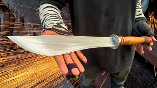 Turning Rusted Truck Spring Steel Into A Sharp Hunting Knife - Creative Daily Works